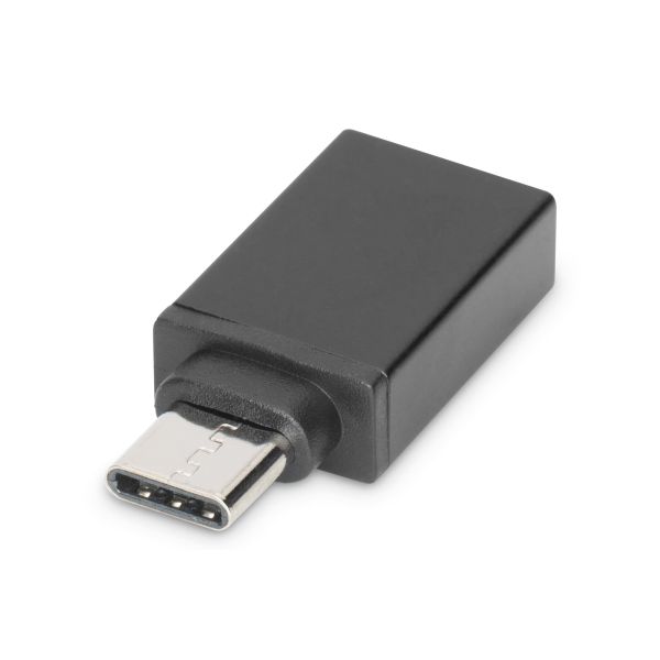 Digitus AK-300506-000-S tussenstuk voor kabels USB C USB A Zwart (AK-300506-000-S)