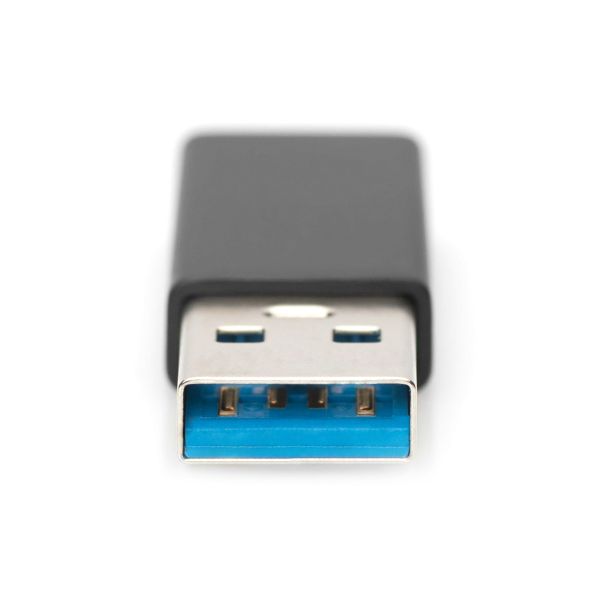 Digitus AK-300524-000-S tussenstuk voor kabels USB A USB-C jack Zwart (AK-300524-000-S)