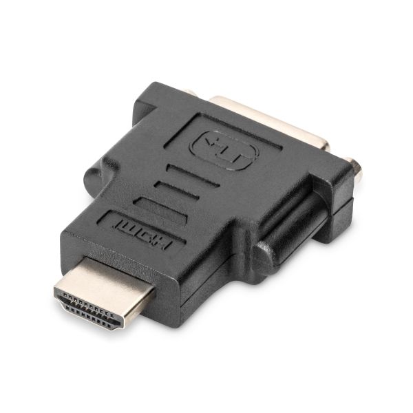 Digitus AK-330505-000-S tussenstuk voor kabels HDMI Type A (Standard) DVI-I, (24+5) Zwart (AK-330505-000-S)