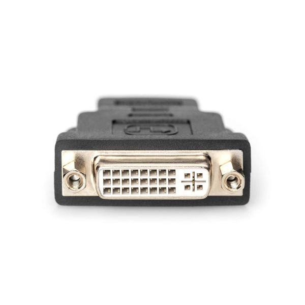 Digitus AK-330505-000-S tussenstuk voor kabels HDMI Type A (Standard) DVI-I, (24+5) Zwart (AK-330505-000-S)