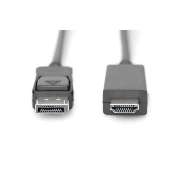Digitus AK-340303-010-S video kabel adapter 1 m HDMI Type A (Standaard) DisplayPort Zwart (AK-340303-010-S)