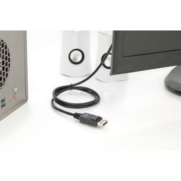 Digitus AK-340303-010-S video kabel adapter 1 m HDMI Type A (Standaard) DisplayPort Zwart (AK-340303-010-S)