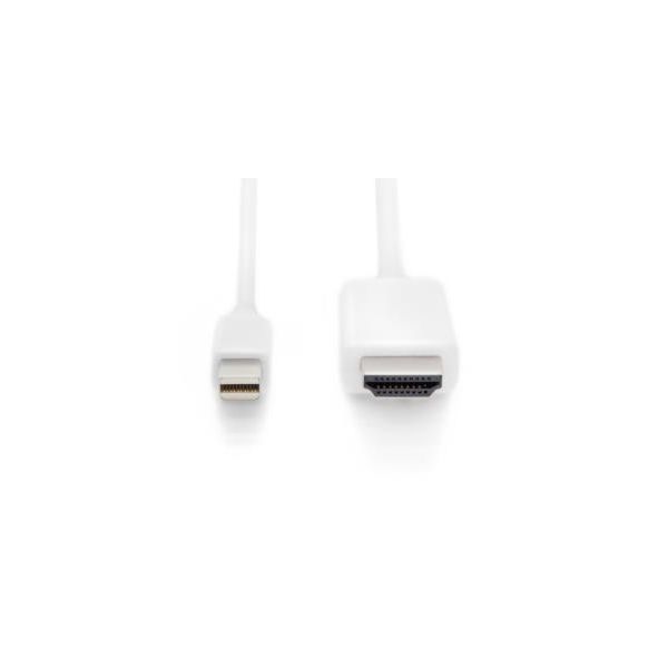 Digitus AK-340304-020-W video kabel adapter 2 m Mini DisplayPort HDMI Type A (Standaard) Wit (AK-340304-020-W)