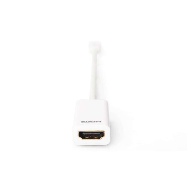 Digitus mini DP - HDMI, 0.15m 0,15 m Mini DisplayPort Wit (AK-340404-001-W)