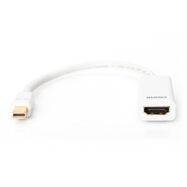 Digitus mini DP - HDMI, 0.15m 0,15 m Mini DisplayPort Wit (AK-340404-001-W)