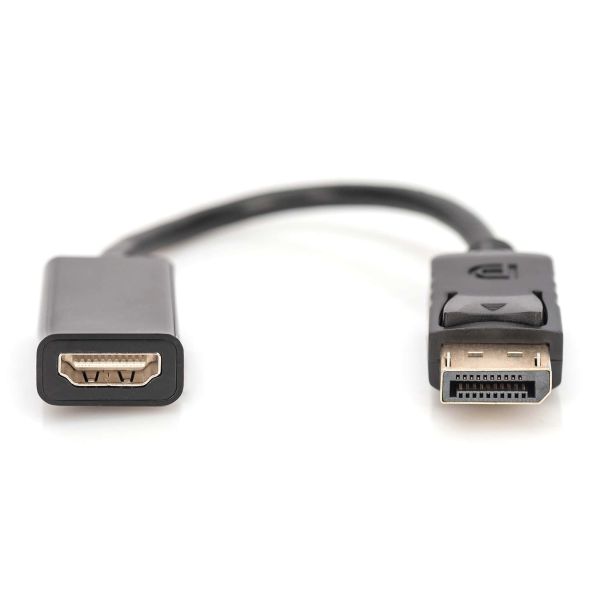 Digitus AK-340408-001-S video kabel adapter 0,15 m DisplayPort HDMI Type A (Standaard) Zwart (AK-340408-001-S)