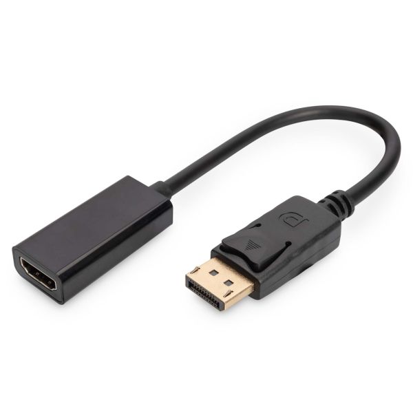Digitus AK-340408-001-S video kabel adapter 0,15 m DisplayPort HDMI Type A (Standaard) Zwart (AK-340408-001-S)