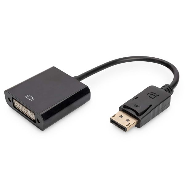 Digitus AK-340409-001-S video kabel adapter 0,15 m DisplayPort DVI-I Zwart (AK-340409-001-S)