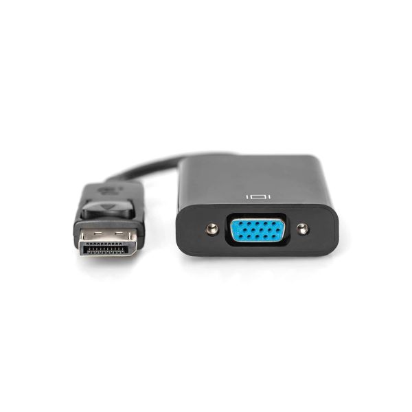 Digitus AK-340410-001-S video kabel adapter 0,15 m DisplayPort VGA (D-Sub) Zwart (AK-340410-001-S)