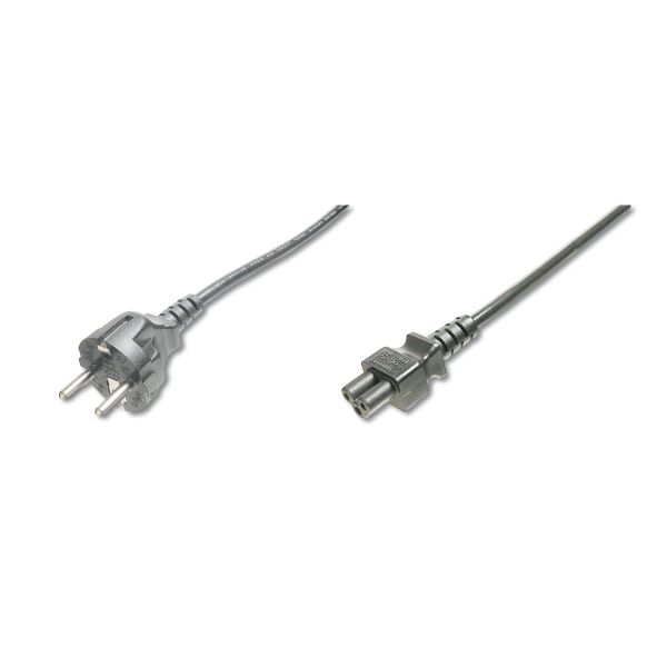 Digitus AK-440103-018-S electriciteitssnoer Zwart 1,8 m CEE7/7 IEC C5 (AK-440103-018-S)