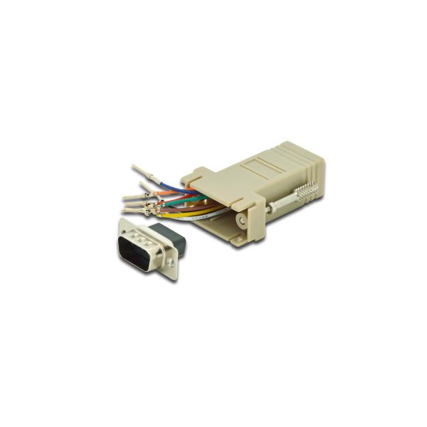 Digitus AK-610517-000-I tussenstuk voor kabels RS-232 RJ-45 Beige (AK-610517-000-I)