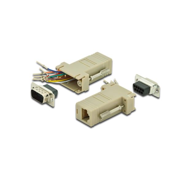 Digitus AK-610517-000-I tussenstuk voor kabels RS-232 RJ-45 Beige (AK-610517-000-I)