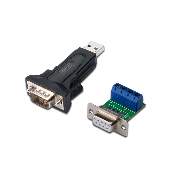 Digitus USB 2.0 - RS-485 Zwart (DA-70157)