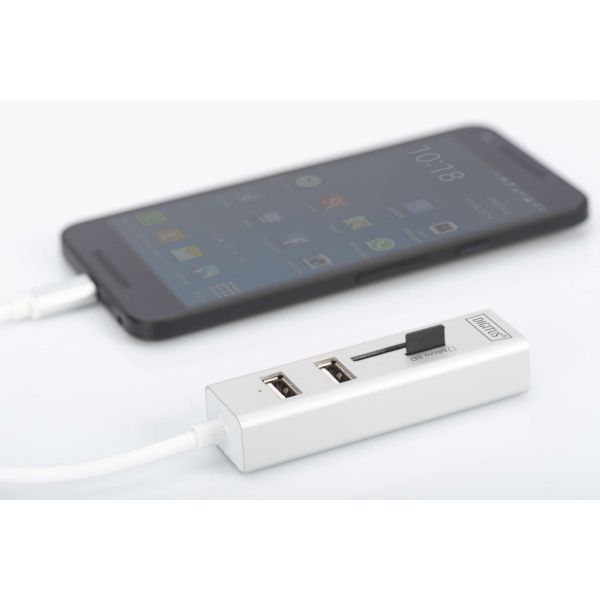 Digitus DA-70243 geheugenkaartlezer USB 2.0 Wit (DA-70243)