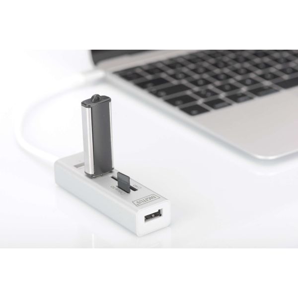 Digitus DA-70243 geheugenkaartlezer USB 2.0 Wit (DA-70243)
