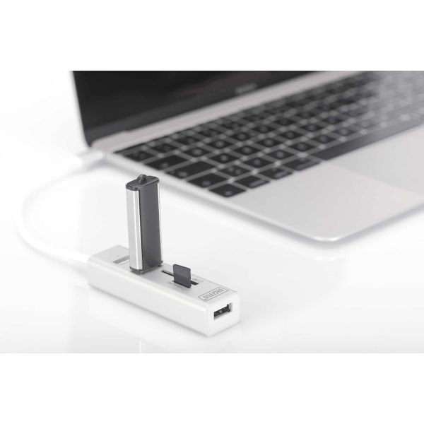 Digitus DA-70243 geheugenkaartlezer USB 2.0 Wit (DA-70243)