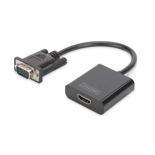 Digitus DA-70473 video kabel adapter 0,15 m VGA (D-Sub) Zwart (DA-70473)