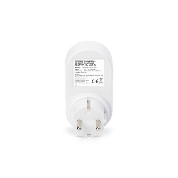 Digitus DA-70617 oplader voor mobiele apparatuur Grijs, Wit Binnen (DA-70617)