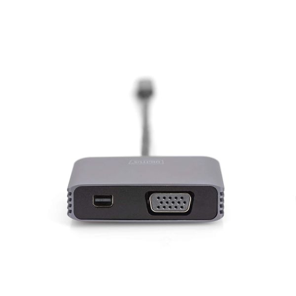 Digitus DA-70825 video kabel adapter 0,2 m USB Type-C Mini DisplayPort + VGA Grijs (DA-70825)
