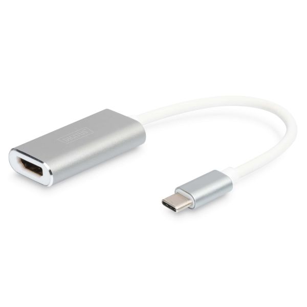Digitus DA-70836 video kabel adapter 0,2 m USB Type-C HDMI Zilver (DA-70836)