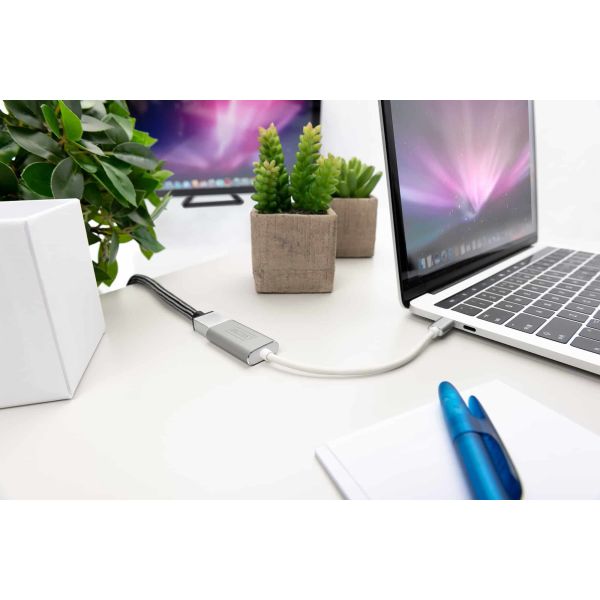 Digitus DA-70836 video kabel adapter 0,2 m USB Type-C HDMI Zilver (DA-70836)