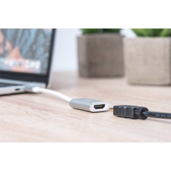 Digitus DA-70836 video kabel adapter 0,2 m USB Type-C HDMI Zilver (DA-70836)