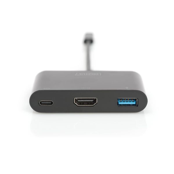 Digitus DA-70855 interface hub USB 3.2 Gen 1 (3.1 Gen 1) Type-C 5000 Mbit/s Zwart (DA-70855)