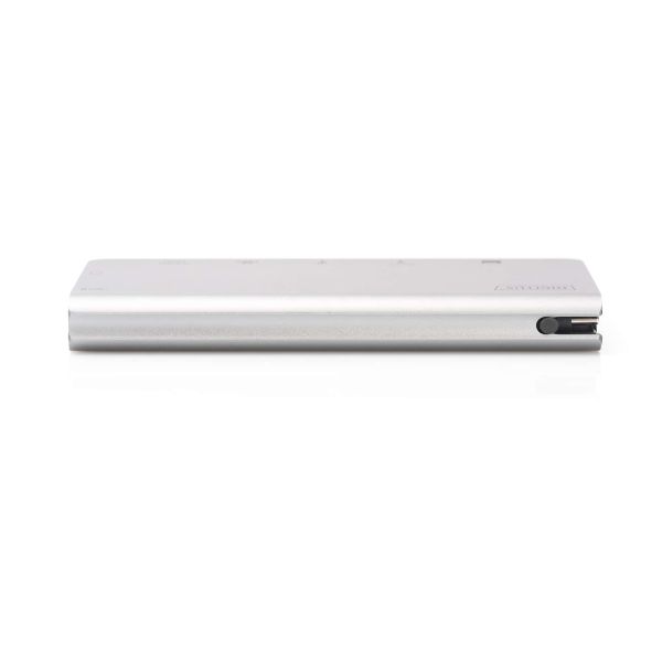 Digitus DA-70866 notebook dock & poortreplicator Bedraad USB 3.2 Gen 2 (3.1 Gen 2) Type-C Zilver (DA-70866)