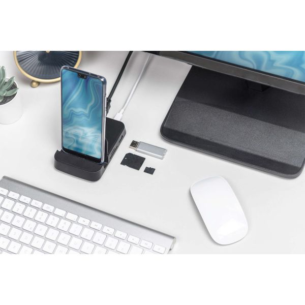 Digitus DA-70882 interface hub USB 2.0 625 Mbit/s Zwart (DA-70882)