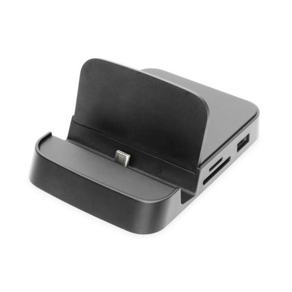 Digitus DA-70882 interface hub USB 2.0 625 Mbit/s Zwart (DA-70882)