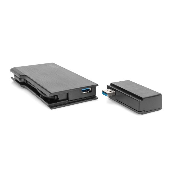Digitus DA-70894 notebook dock & poortreplicator Bedraad USB 3.2 Gen 1 (3.1 Gen 1) Type-A Zwart (DA-70894)