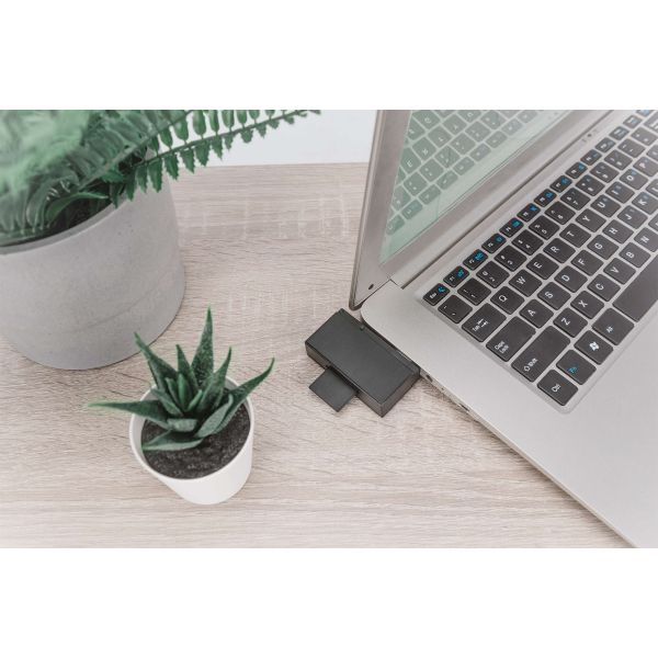 Digitus DA-70894 notebook dock & poortreplicator Bedraad USB 3.2 Gen 1 (3.1 Gen 1) Type-A Zwart (DA-70894)