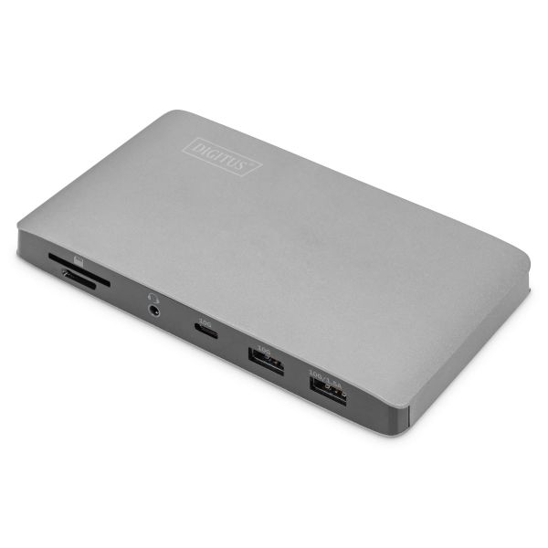 Digitus DA-70895 notebook dock & poortreplicator Bedraad Thunderbolt 3 Zwart, Grijs (DA-70895)