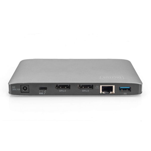 Digitus DA-70895 notebook dock & poortreplicator Bedraad Thunderbolt 3 Zwart, Grijs (DA-70895)