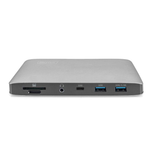 Digitus DA-70895 notebook dock & poortreplicator Bedraad Thunderbolt 3 Zwart, Grijs (DA-70895)