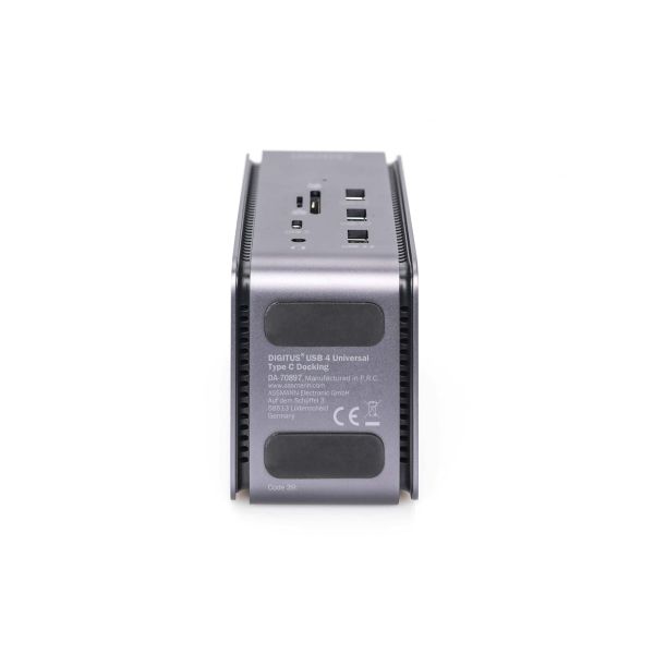 Digitus DA-70897 notebook dock & poortreplicator Bedraad USB 3.2 Gen 1 (3.1 Gen 1) Type-C Zwart, Grijs (DA-70897)