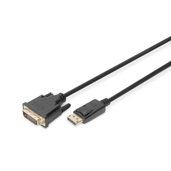 Digitus DB-340301-030-S video kabel adapter 3 m DisplayPort DVI-D Zwart (DB-340301-030-S)
