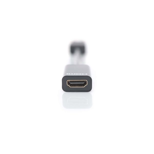 Digitus DisplayPort - HDMI 0,15 m HDMI Type A (Standaard) Zwart (DB-340400-001-S)