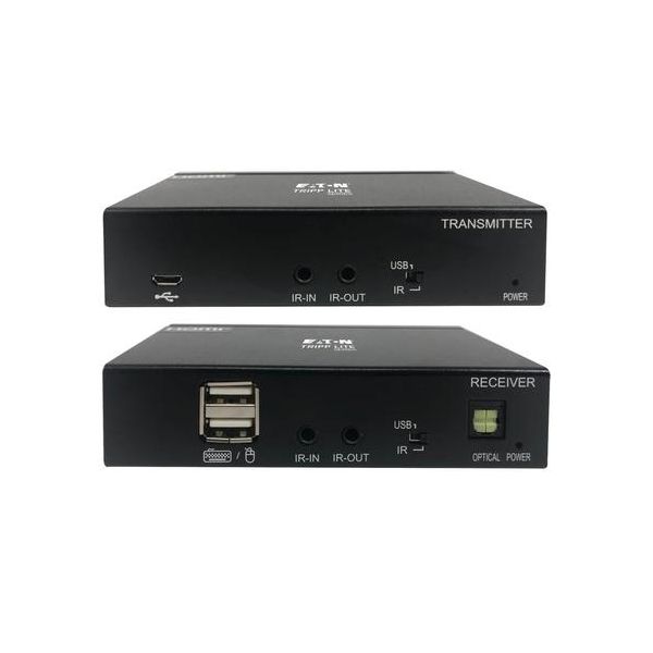 Eaton USB-C to HDMI over Cat6 Extender Kit KVM Support 4K 60Hz 4:4:4 USB PoC HDCP 2.2up to 230 ft. TAA (B127A-1A1-BCBH)