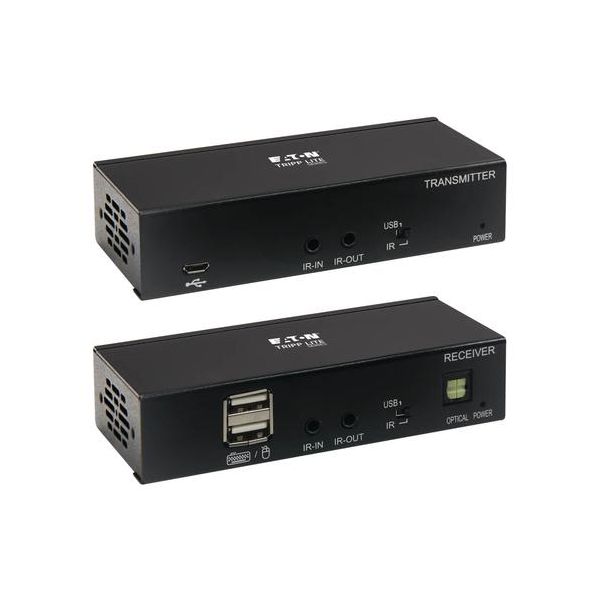Eaton USB-C to HDMI over Cat6 Extender Kit KVM Support 4K 60Hz 4:4:4 USB PoC HDCP 2.2up to 230 ft. TAA (B127A-1A1-BCBH)