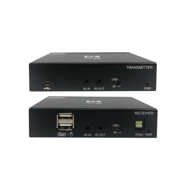 Eaton DisplayPort to HDMI over Cat6 Extender Kit KVM Support 4K 60Hz 4:4:4 USB PoC HDCP 2.2 230 ft. TAA (B127A-1A1-BDBH)
