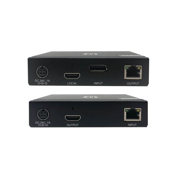 Eaton DisplayPort to HDMI over Cat6 Extender Kit KVM Support 4K 60Hz 4:4:4 USB PoC HDCP 2.2 230 ft. TAA (B127A-1A1-BDBH)