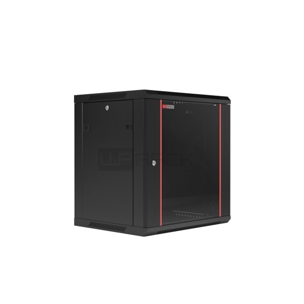 WP Rack Wandbehuizing , 6 HE, 60 cm breed, 37 cm hoog, 50 cm diep, zwart (WPN-RWB-06605-B)