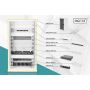 Digitus DN-10-SET-3 rack 12U Vrijstaande rek Grijs (DN-10-SET-3) thumbnail