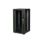 Digitus DN-19 22U-6/6-DB rack Vrijstaande rek Zwart (DN-19 22U-6/6-DB) thumbnail