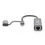Digitus DN-3028 tussenstuk voor kabels USB-C USB 3.1 RJ-45 Grijs (DN-3028) thumbnail