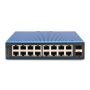 Digitus DN-651138 netwerk-switch Unmanaged Gigabit Ethernet (10/100/1000) Zwart, Blauw (DN-651138) thumbnail