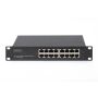Digitus DN-80115 netwerk-switch Unmanaged Gigabit Ethernet (10/100/1000) 1U Zwart (DN-80115) thumbnail