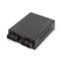 Digitus DN-82124 netwerk media converter 1000 Mbit/s 1310 nm Single-mode, Multimode Zwart (DN-82124) thumbnail