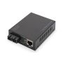 Digitus DN-82160 netwerk media converter 1000 Mbit/s 1310 nm Single-mode Zwart (DN-82160) thumbnail